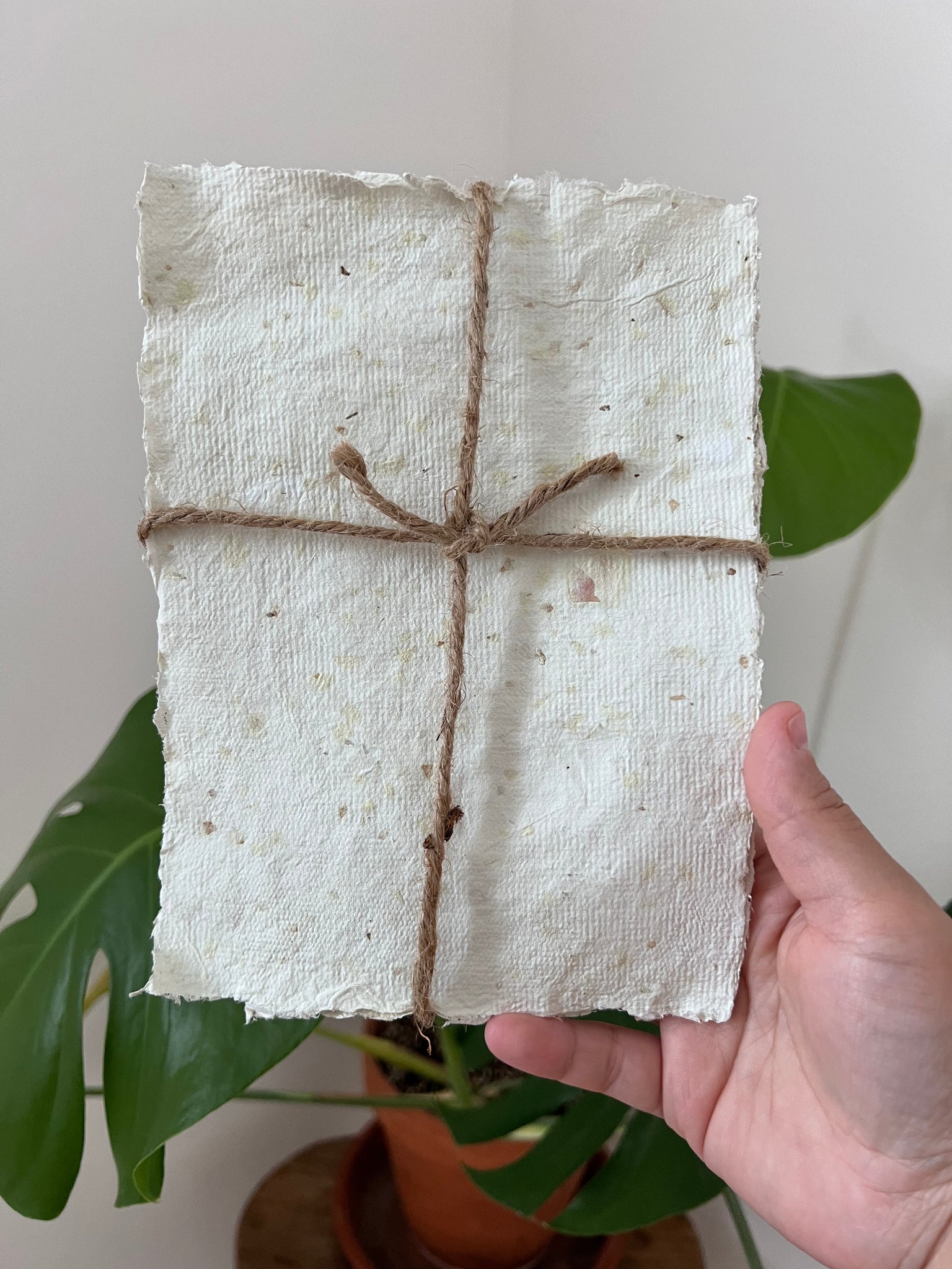 Handmade herbal Intention paper